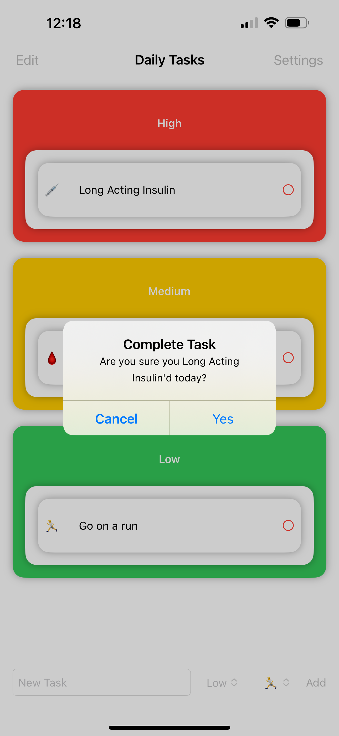 DailyTask Screenshot 2