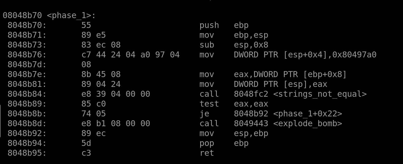 Phase 1 code